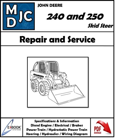 john deere 240 skid steer battery removal|john deere 240 250 manual.